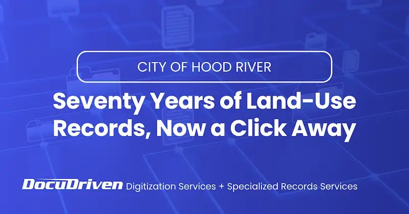 HOOD RIVER Seventy Years of Land-Use Records, Now a Click Away