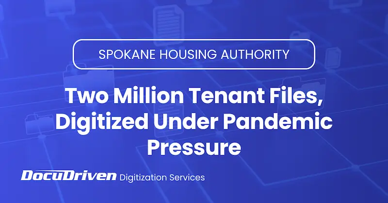 SHA Two Million Tenant Files, Digitized Under Pandeminc Pressure